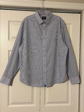Mens UNTUCKIT Sz XL Multi-Color Plaid Long Sleeve Button Down Shirt